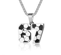 67 Necklace, Six Seven Number Chain Necklaces, Stainless Steel Basketball Soccer Baseball Team Number Pendant Chunky Chain Sport Necklace