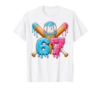 67 Number Baseball Ice Cream Drip Fun 67th Birthday Meme T-Shirt