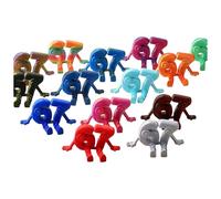 67 Number Figurine Articulated Action Figure With Multiple Poses 3D Printed Fashion Fun Desktop Ornament Exquisite Collectible Suitable For Living Room Bedroom Random Color (Rose Gold, One Size)