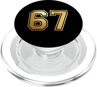 67 Number Sixty-Seven Team Sports Graphic Varsity Matching PopSockets PopGrip for MagSafe