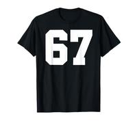 67 Number Sixty-Seven Years 67th Birthday Sports Varsity T-Shirt