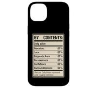 67 Nutrition Facts Six Seven Gen Alpha Slang Viral Number Case for iPhone 14 Plus