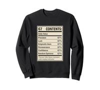 67 Nutrition Facts Six Seven Gen Alpha Slang Viral Number Sweatshirt