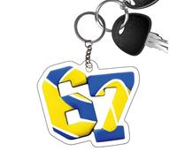 67-piece Ball Pendant Acrylic Keychain, Keyring Ornament, Bulk Lightweight, Six Seven Sport Theme Keyring Novelty Gift Bag,bag Decoration Car Rearview Mirror Decoration