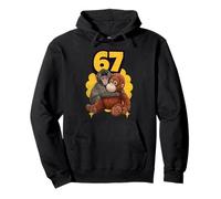 67 Punch The Baby Monkey Japan and Six Seven Meme Combo Pullover Hoodie