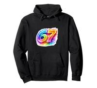 67 Rainbow Galaxy Energy Art Pullover Hoodie