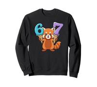 67 Red Panda Six Seven Ice Cream Drip Funny Sweatshirt