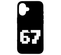 67 Retro Pixel Meme Number Blocky Arcade Style Case for iPhone 16