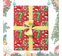 67 Roll of Christmas Gift Wrapping Paper | Holiday Gift Wrapping Supplies,Decorative Wrapping Paper for Holidays | For Friends Colleagues Office Organizers and Events Group
