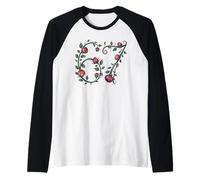 67 Rose Floral Meme Style Romantic Raglan Baseball Tee