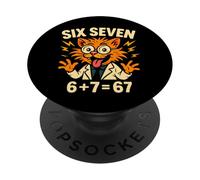 67 Scientist Cat - Funny Italian Brainrot Meme PopSockets Adhesive PopGrip