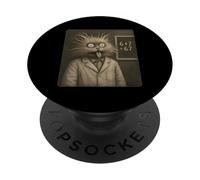 67 Scientist Cat - Funny Italian Brainrot Meme PopSockets Adhesive PopGrip