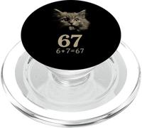 67 Scientist Cat - Funny Italian Brainrot Meme PopSockets PopGrip for MagSafe