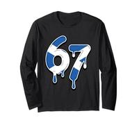 67 Scotland Six Seven Scots Flag Long Sleeve T-Shirt