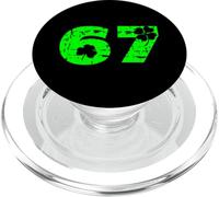 67 Shamrock Number Vintage Irish Clover Celebration Design PopSockets PopGrip for MagSafe