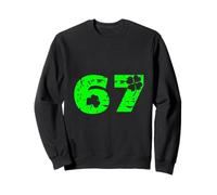 67 Shamrock Number Vintage Irish Clover Celebration Design Sweatshirt