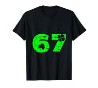 67 Shamrock Number Vintage Irish Clover Celebration Design T-Shirt