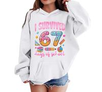 67 Shirt Kids Hoodies 67 Number Six Seven Funny Meme Jumper Boys Girls School Pullover Hoodie Tops