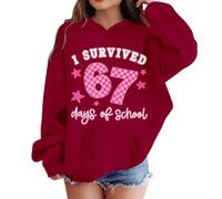 67 Shirt Kids Hoodies 67 Number Six Seven Funny Meme Jumper Boys Girls School Pullover Hoodie Tops