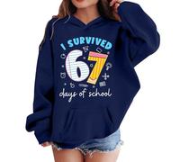 67 Shirt Kids Hoodies 67 Number Six Seven Funny Meme Jumper Boys Girls School Pullover Hoodie Tops