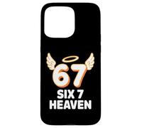 67 Six 7 Heaven Angel Wings Halo Birthday Case for iPhone 15 Pro Max