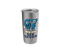 67 Six Seven 6-7 - Gen Alpha Italian Brainrot Gaming Meme Stainless Steel Insulated Tumbler