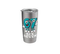 67 Six Seven 6-7 - Gen Alpha Slang Brainrot Gaming Meme Stainless Steel Insulated Tumbler