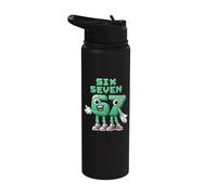 67 Six Seven 6-7 Sweet Italian Brainrot Kids Meme Shirt Stainless Steel Insulated Water Bottle