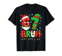 67 Six Seven Bruh 6 7 Meme Funny Christmas Boys Santa Elf T-Shirt
