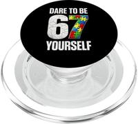 67 Six Seven Dare To Be Yourself Autism Awareness PopSockets PopGrip for MagSafe