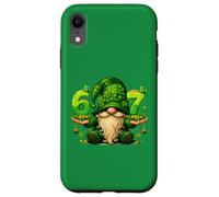 67 Six Seven Meme St Patricks Day Gnome Funny Irish Shamrock Case for iPhone XR