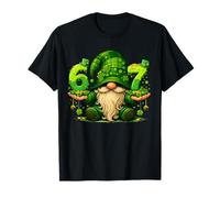 67 Six Seven Meme St Patricks Day Gnome Funny Irish Shamrock T-Shirt