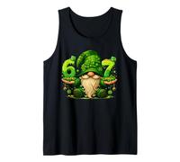 67 Six Seven Meme St Patricks Day Gnome Funny Irish Shamrock Tank Top