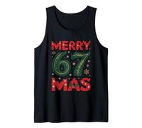 67 Six Seven Merry Christmas 2025 Funny Gen Alpha Meme Tank Top