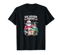 67 Six Seven Squad Christmas Sigma Claus Elf Meme T-Shirt