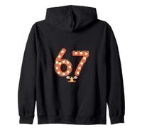 67 Sixty Seven Birthday Party Celebration Age Zip Hoodie