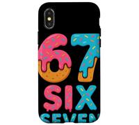 67 Sixty Seven Donut Icing Sprinkle 67th Birthday Case for iPhone X/XS
