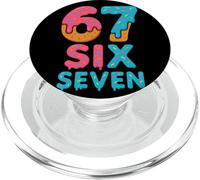 67 Sixty Seven Donut Icing Sprinkle 67th Birthday PopSockets PopGrip for MagSafe