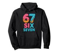 67 Sixty Seven Donut Icing Sprinkle 67th Birthday Pullover Hoodie