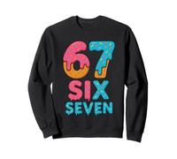 67 Sixty Seven Donut Icing Sprinkle 67th Birthday Sweatshirt