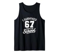 67 - Sixty Seven Number - Survived 67 Days of School Meme Tank Top
