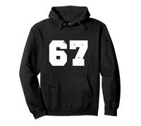 67 Sixty Seven Version 1 Funny Meme Brainrot Gen Z Gen Alpha Pullover Hoodie