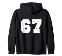 67 Sixty Seven Version 1 Funny Meme Brainrot Gen Z Gen Alpha Zip Hoodie