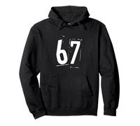 67 Sixty Seven Version 2 Funny Meme Brainrot Gen Z Gen Alpha Pullover Hoodie