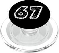 67 Sixty Seven Version 4 Funny Meme Brainrot Gen Z Gen Alpha PopSockets PopGrip for MagSafe