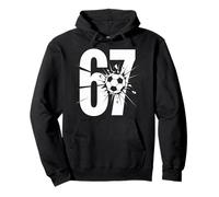 67 Soccer Fan Player Tee for Sports Enthusiasts Pullover Hoodie