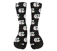 67 Socks Funny Meme Socks, Six Seven Novelty Socks for Men Women, Unisex 67 Meme Stockings with Trendy Graphic Design (E)