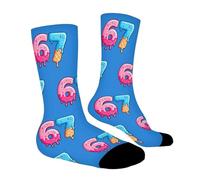 67 Socks Ice Cream Kids, 6 7 Meme Novelty Items, Six Seven Socks, Novelty 6 7 Stocking Gift Set For Boys Girls