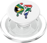 67 South Africa Six Seven South African Flag PopSockets PopGrip for MagSafe