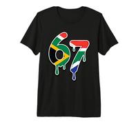 67 South Africa Six Seven South African Flag Premium T-Shirt